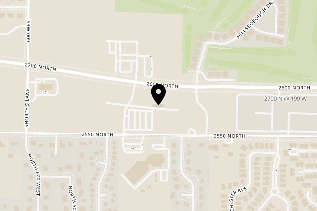 Map showing the location of The Bird Pleasant View on 370 W 2650 N suite 3 in Pleasant View